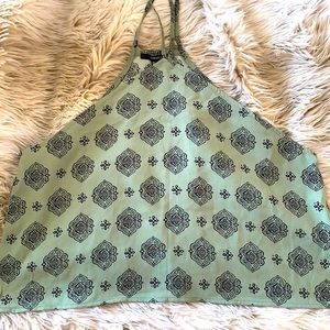 Green Forever 21 Strappy Crop Top - M